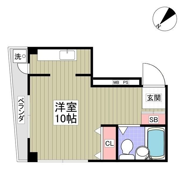 第7新井ビル(ワンルーム/2階)の間取り写真