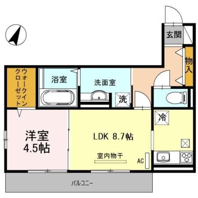 マリーズメゾン黒田(1LDK/1階)の間取り写真