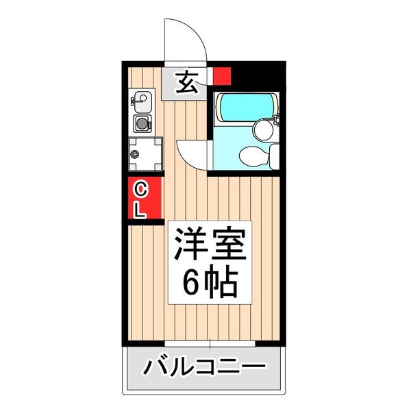 アジュール成増(ワンルーム/4階)の間取り写真