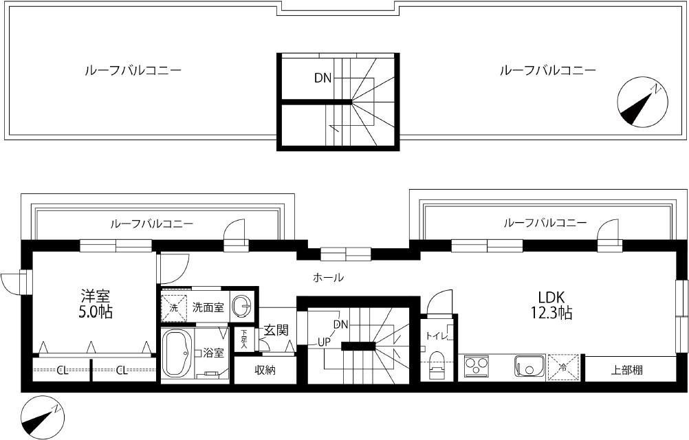 ザ・レジデンス南青山(1LDK/3階)の間取り写真