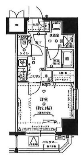 ライジングプレイス錦糸町三番館(1K/6階)の間取り写真