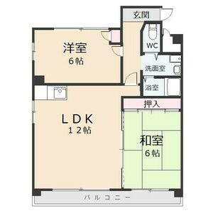 幸和マンション(2LDK/3階)の間取り写真