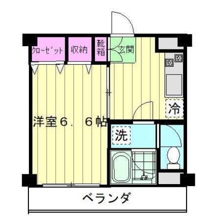 エクセレンス(1K/3階)の間取り写真