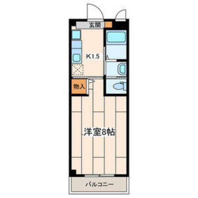 パルハイム(1K/2階)の間取り写真