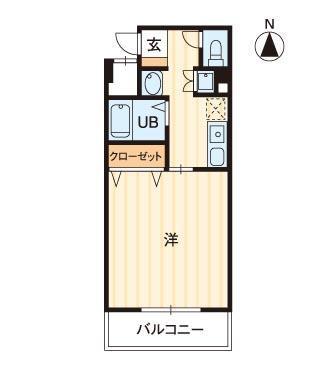 リミエール野口(1K/2階)の間取り写真