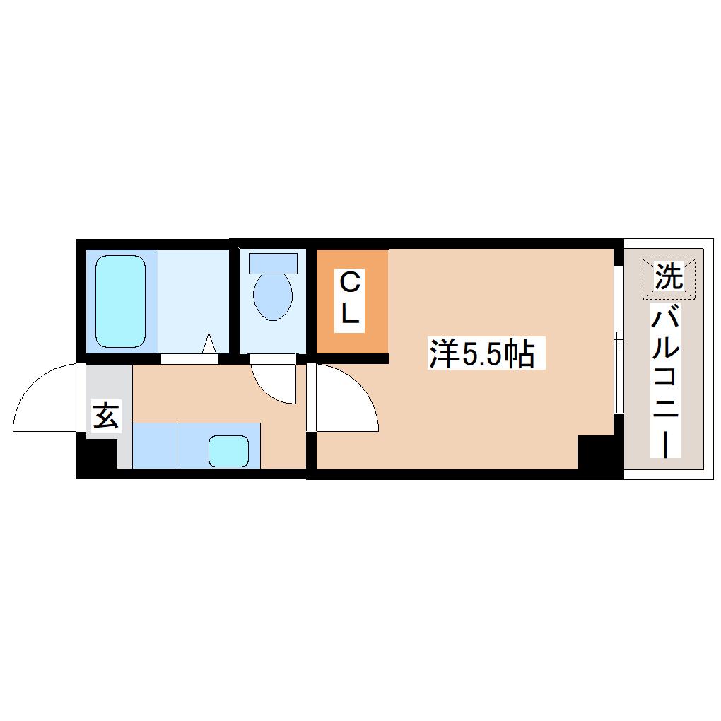 SACHU APARTMENT(1K/3階)の間取り写真