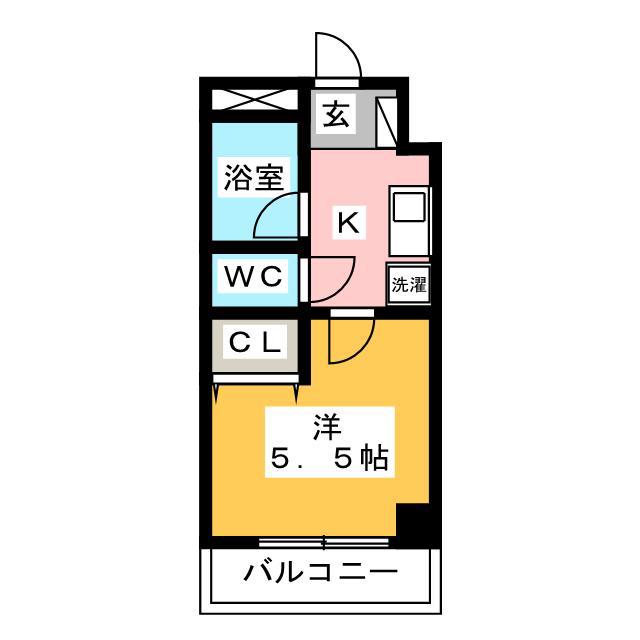クレイオ南大塚(1K/4階)の間取り写真