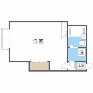 ピュアライフ門脇(ワンルーム/4階)の間取り写真