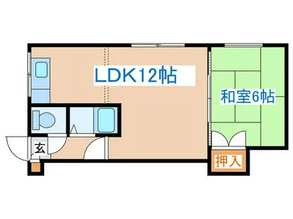 レジデンス24(1LDK/1階)の間取り写真
