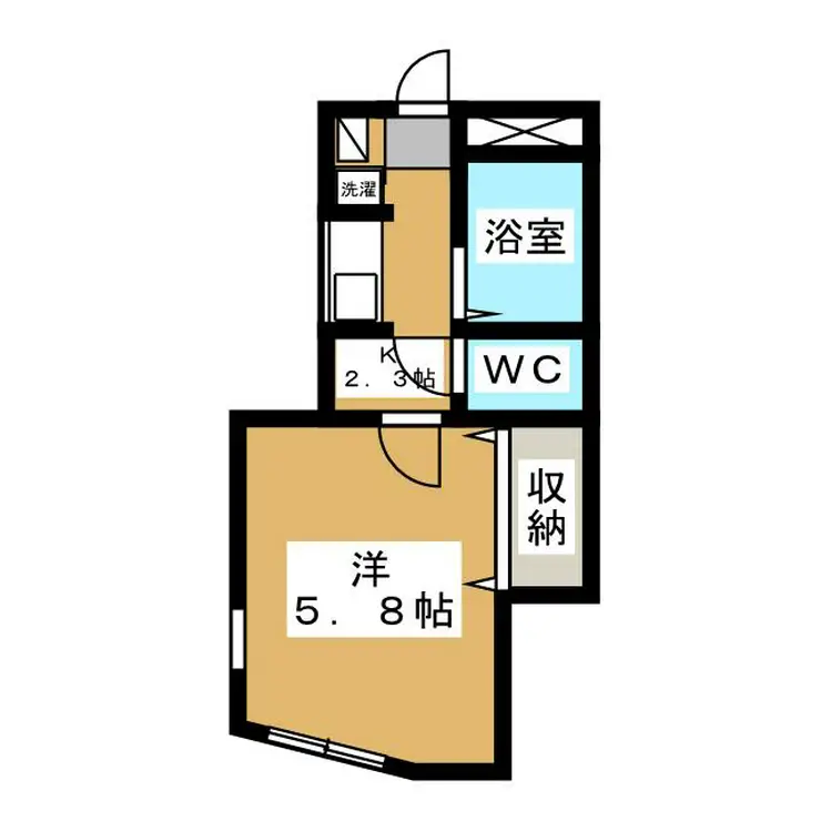 アネックススギモト 1階階 間取り