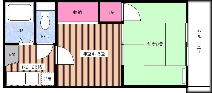 シティーシャトレーSY(2K/1階)の間取り写真