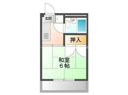 ハイシティ小池(1K/3階)の間取り写真