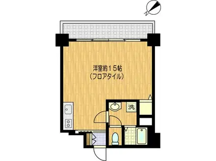 コアメゾン川崎(ワンルーム/7階)の間取り写真