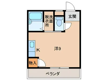 サンコート赤倉(ワンルーム/2階)の間取り写真