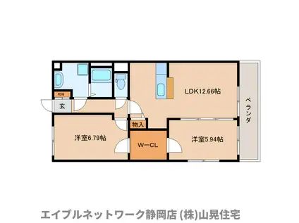 プレメール上土(2LDK/4階)の間取り写真