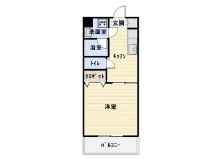 モン・ロジュマンドゥ(1K/4階)の間取り写真