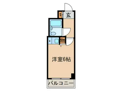 ライオンズマンション川崎第13(ワンルーム/5階)の間取り写真