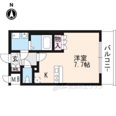 エスリード烏丸五条駅前(ワンルーム/5階)の間取り写真