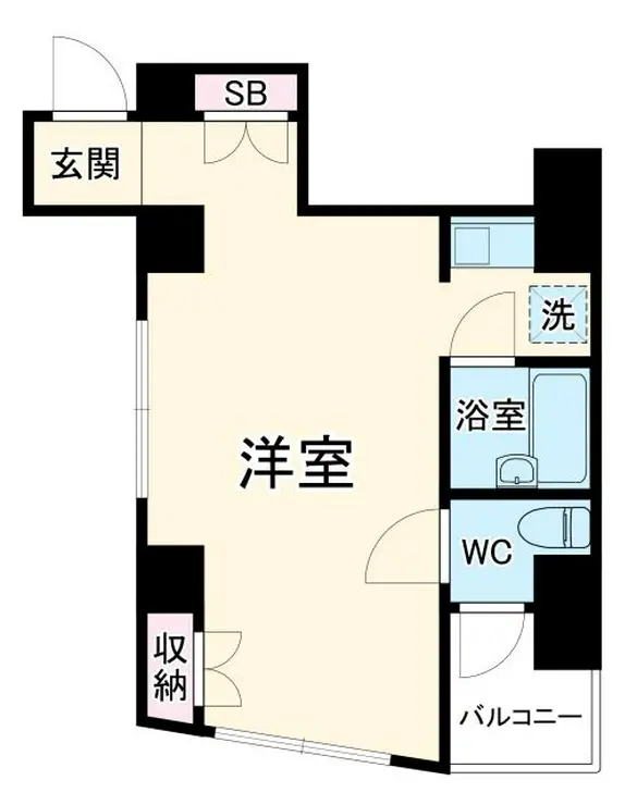 リブハピネス横浜関内 3階階 間取り