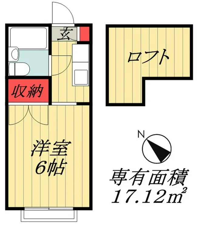 シャルムNS 2階階 間取り