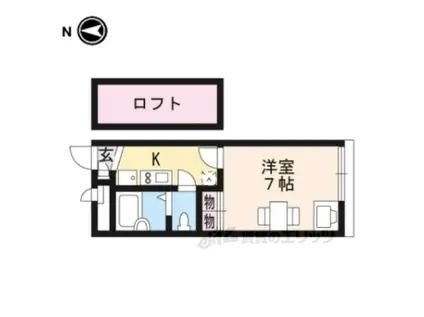 レオパレス桜(1K/2階)の間取り写真