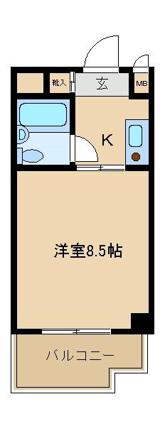 ネオハイツ新大阪(1K/10階)の間取り写真
