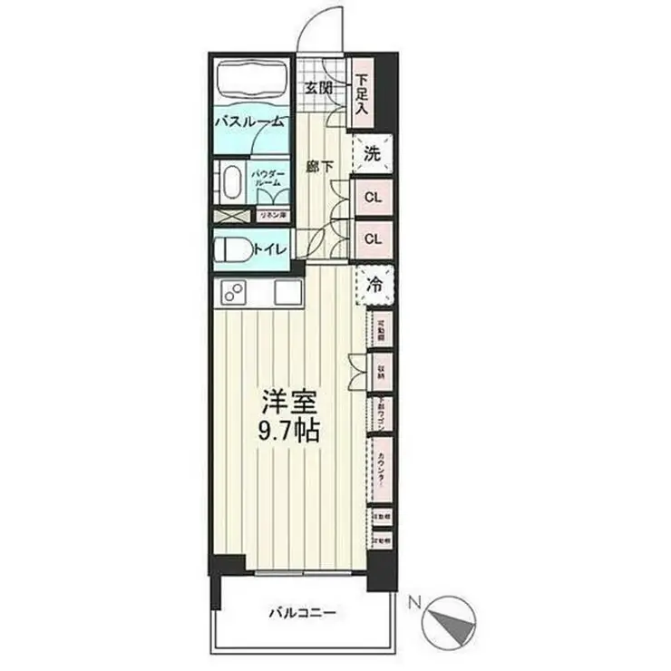 デュオステージ中落合 4階階 間取り