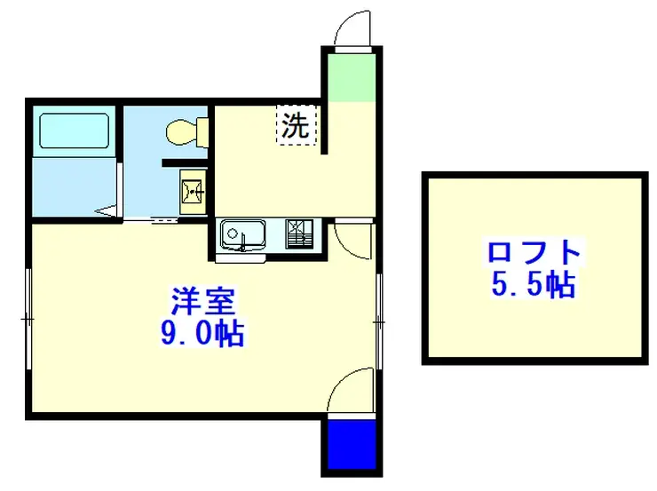 ファーストコーポラス9 2階階 間取り