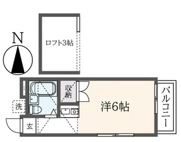 サンサーラ山手 1階階 間取り