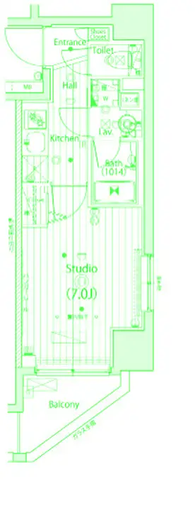ガーラ・グランディ横濱関内 2階階 間取り