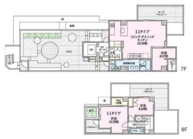 アーバンパーク代々木(3LDK/7階)の間取り写真