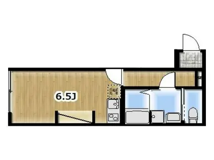 アンビション豊春(1K/3階)の間取り写真