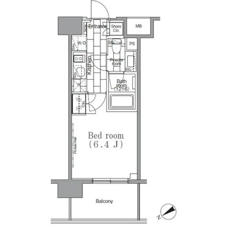 パークハビオ目黒リバーサイド 5階階 間取り