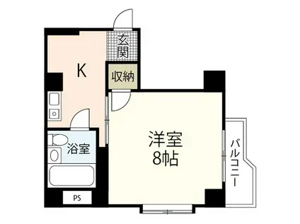 第11友建ビル(1K/2階)の間取り写真