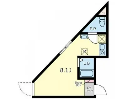 パークテラス大森(ワンルーム/2階)の間取り写真