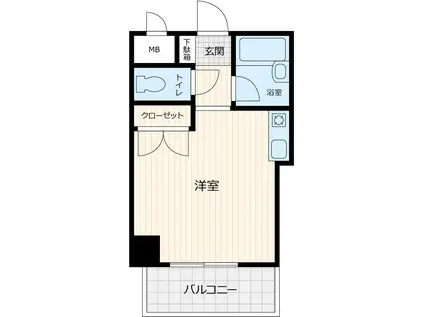 リエス川崎(ワンルーム/3階)の間取り写真