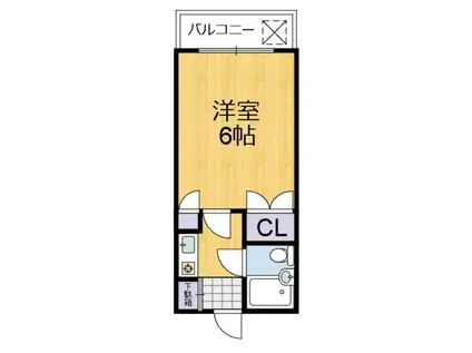 コーポ明日香(1K/2階)の間取り写真