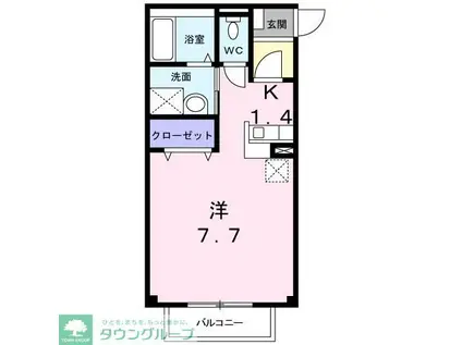 メゾン ミルト(1K/2階)の間取り写真