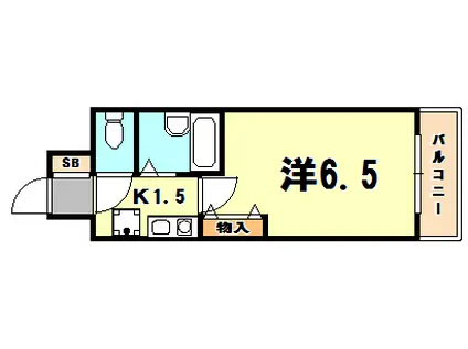 エスリード三宮フラワーロード(1K/7階)の間取り写真