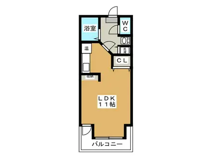 ウィンベル東館(ワンルーム/3階)の間取り写真