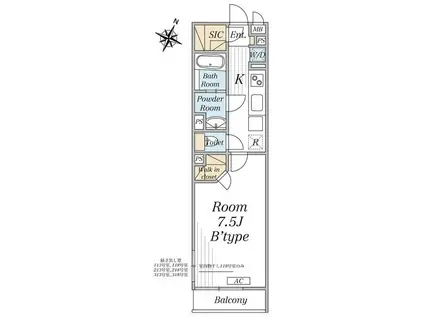 リブリ・さいたま市桜区中島(1K/1階)の間取り写真