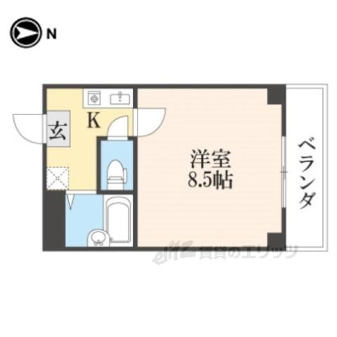 アスティ(1K/3階)の間取り写真