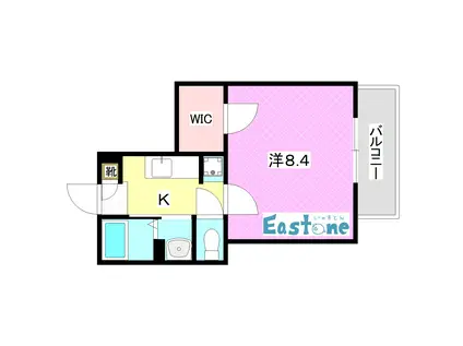 SUN GARDEN 葉月館(1K/1階)の間取り写真