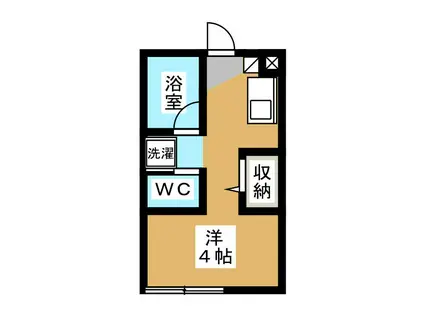 ヴィラ・フローレンス(ワンルーム/2階)の間取り写真