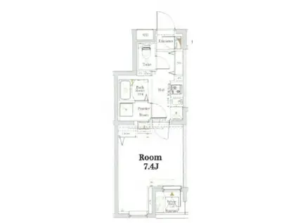 KNOTS東武練馬ステーション(1K/3階)の間取り写真