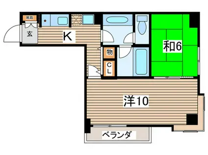 リオ北上尾マンション(2K/4階)の間取り写真