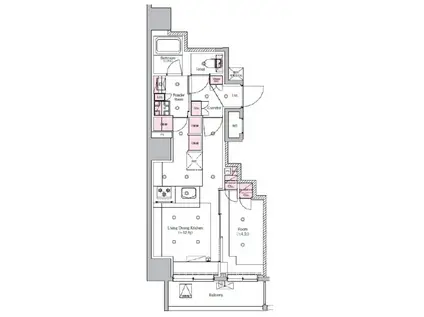 シーフォルム板橋3(1LDK/8階)の間取り写真