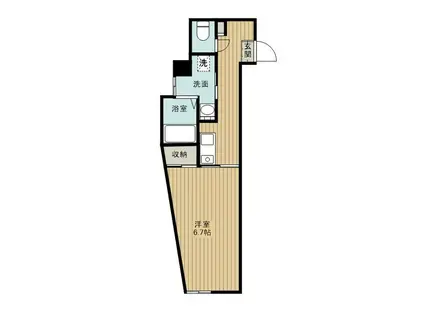 ディアコート富士見台(1K/2階)の間取り写真