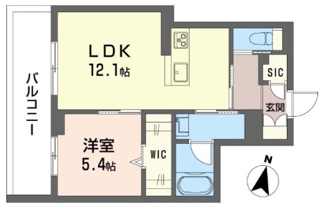 東武東上線 ふじみ野駅 徒歩15分 3階建 新築(1LDK/1階)の間取り写真