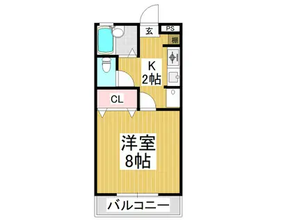 ATLAS AQUA(1K/3階)の間取り写真